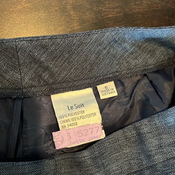 Le Suit polyester blue trousers 6 - Picture 6 of 10